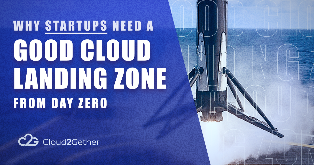 Detailed cloud landing zone architecture diagram showing multi-cloud network, identity, access, and automation layers